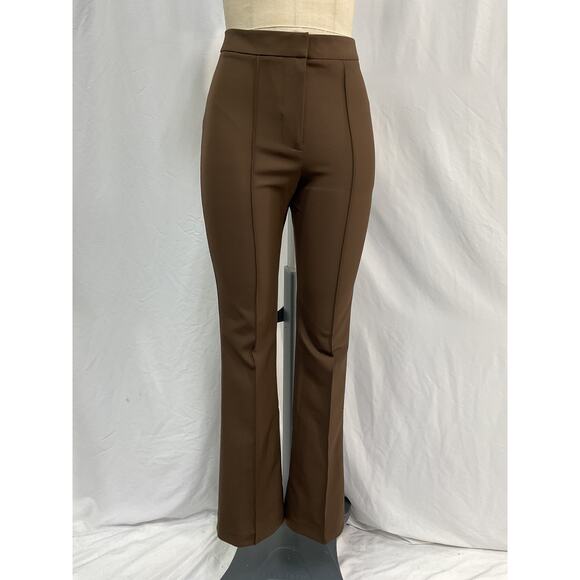 L'Academie 'Dominga' Brown Nylon Pant Size S - NWT - Picture 2 of 5